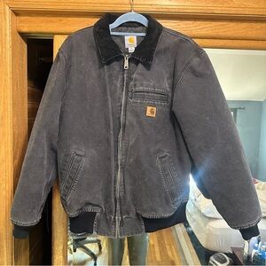 Carhartt Black Corduroy Collar Jacket